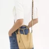Bolso tote pequeño Chloé Spin de piel granulada