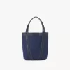 Bolso tote pequeño Chloé Spin en denim