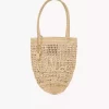 Bolso tote pequeño Summer Banana en rafia Bolso tote pequeño Summer Banana en rafia