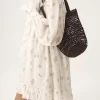 Bolso tote pequeño Summer Banana en rafia