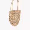 Bolso tote pequeño Summer Banana en rafia Bolso tote pequeño Summer Banana en rafia