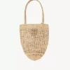 Bolso tote pequeño Summer Banana en rafia Bolso tote pequeño Summer Banana en rafia