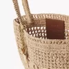 Bolso tote pequeño Summer Banana en rafia Bolso tote pequeño Summer Banana en rafia