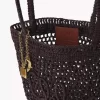 Bolso tote pequeño Summer Banana en rafia