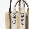 Bolso tote pequeño Woody de piel de oveja Bolso tote pequeño Woody de piel de oveja
