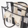 Bolso tote pequeño Woody en gelatina y cuero Bolso tote pequeño Woody en gelatina y cuero