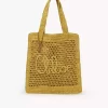 Bolso tote Summer Banana en rafia