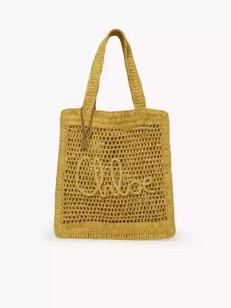 Bolso tote Summer Banana en rafia