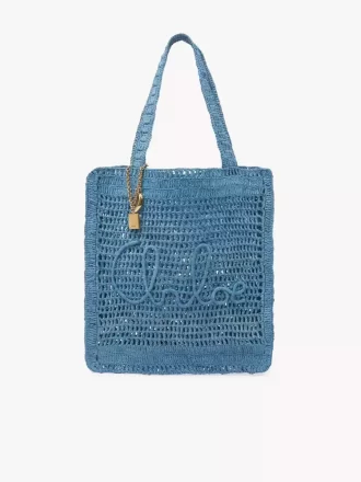 Bolso tote Summer Banana en rafia