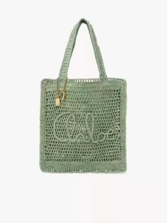 Bolso tote Summer Banana en rafia