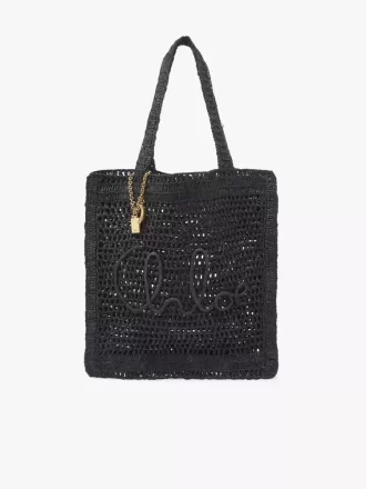 Bolso tote Summer Banana en rafia