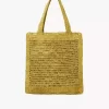 Bolso tote Summer Banana en rafia