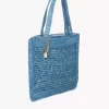 Bolso tote Summer Banana en rafia