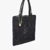 Bolso tote Summer Banana en rafia