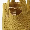 Bolso tote Summer Banana en rafia