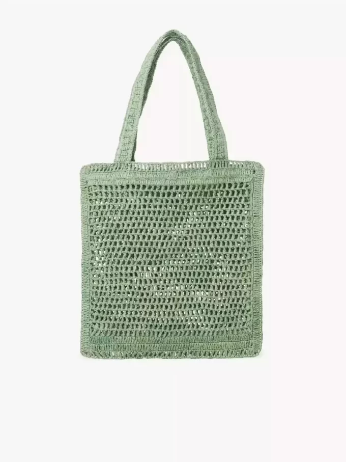 Bolso tote Summer Banana en rafia