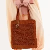 Bolso tote Summer Banana en rafia
