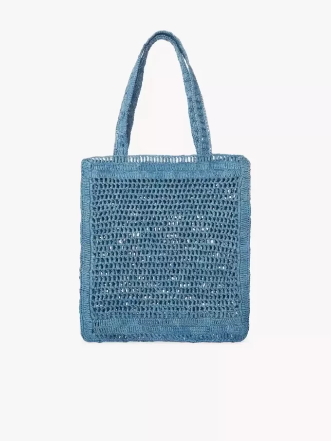 Bolso tote Summer Banana en rafia