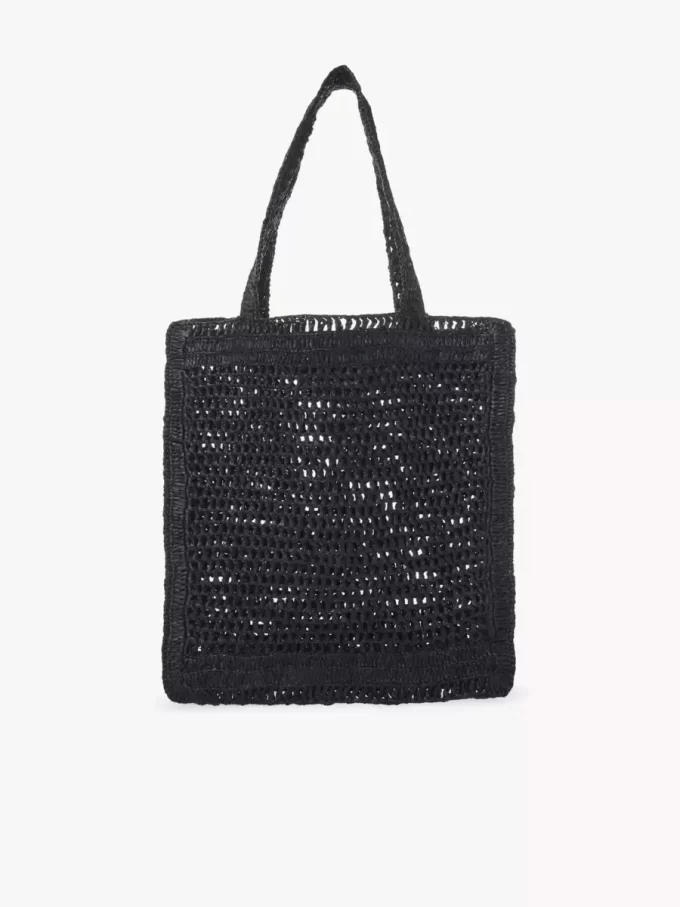 Bolso tote Summer Banana en rafia