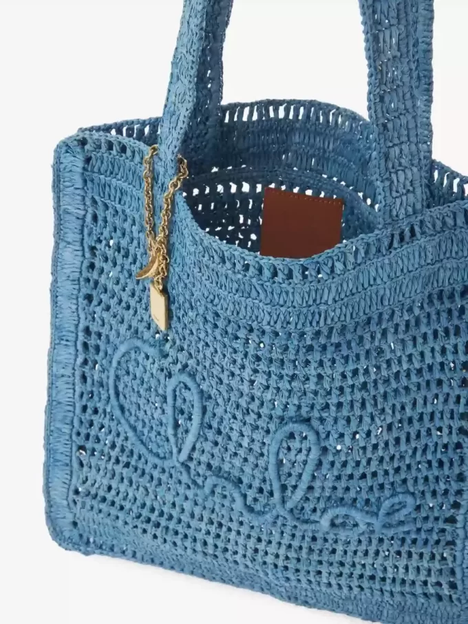 Bolso tote Summer Banana en rafia
