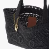 Bolso tote Summer Banana en rafia