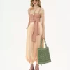 Bolso tote Summer Banana en rafia