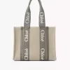 Bolso tote Woody en lino Bolso tote Woody en lino