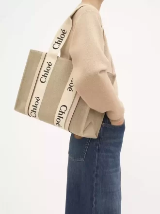 Bolso tote Woody en lino