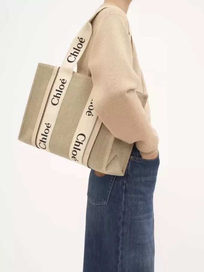 Bolso tote Woody en lino