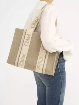 Bolso tote Woody en lino