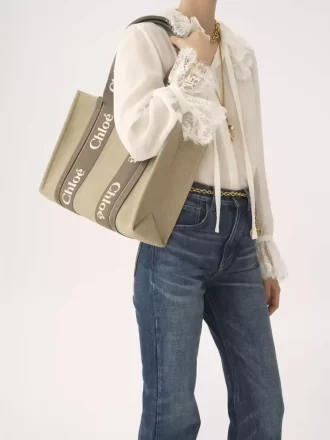 Bolso tote Woody en lino