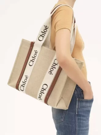 Bolso tote Woody en lino