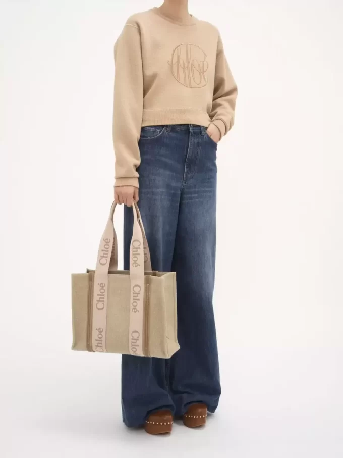 Bolso tote Woody en lino