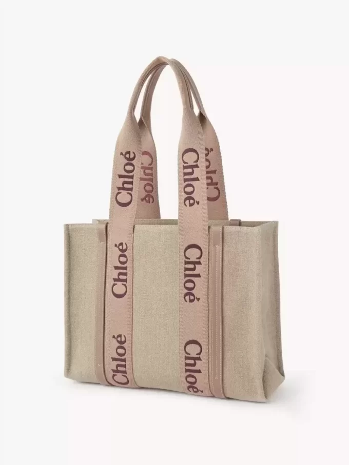 Bolso tote Woody en lino Bolso tote Woody en lino