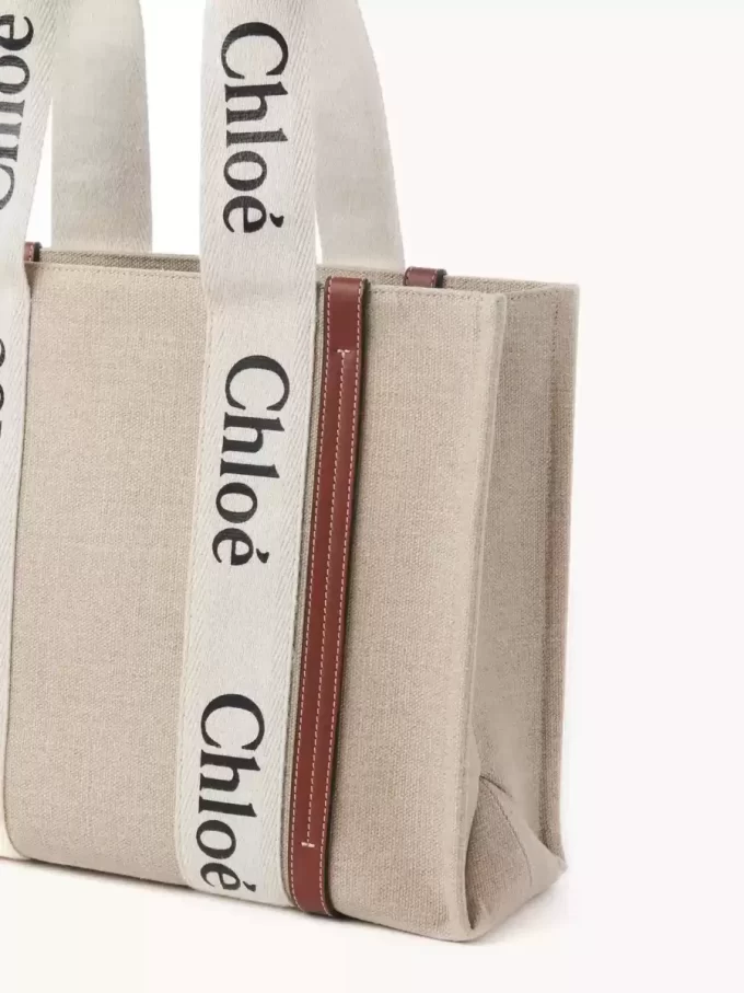 Bolso tote Woody en lino Bolso tote Woody en lino