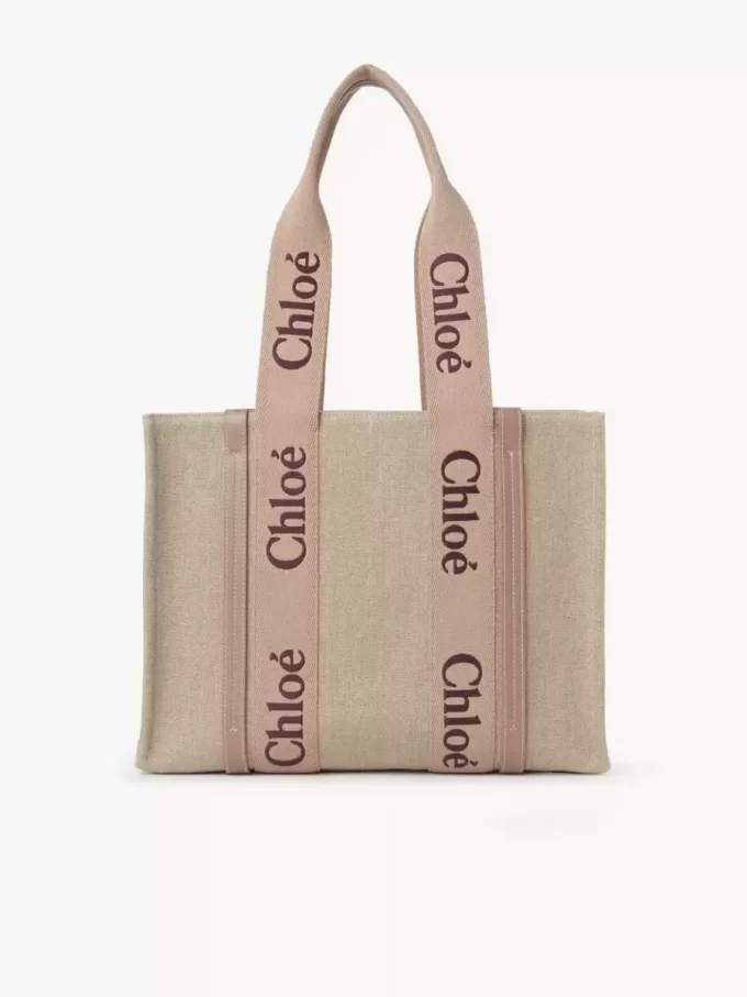 Bolso tote Woody en lino Bolso tote Woody en lino