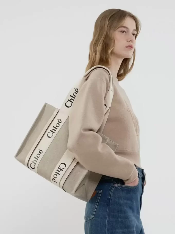 Bolso tote Woody en lino