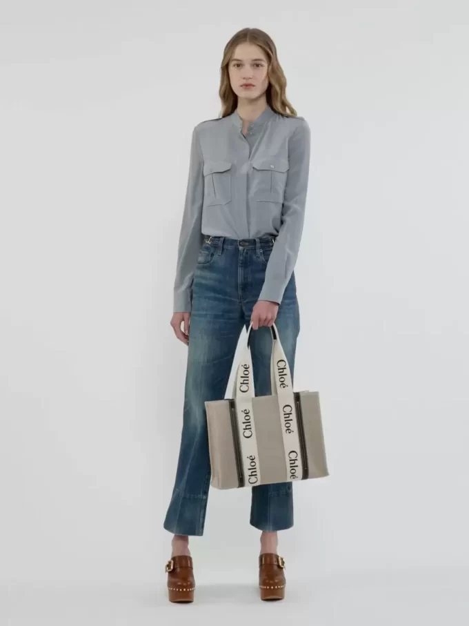 Bolso tote Woody en lino