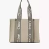 Bolso tote Woody en lino Bolso tote Woody en lino