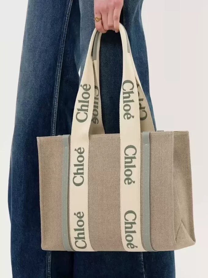 Bolso tote Woody en lino Bolso tote Woody en lino