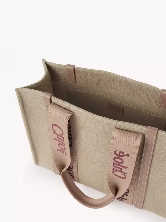 Bolso tote Woody en lino Bolso tote Woody en lino