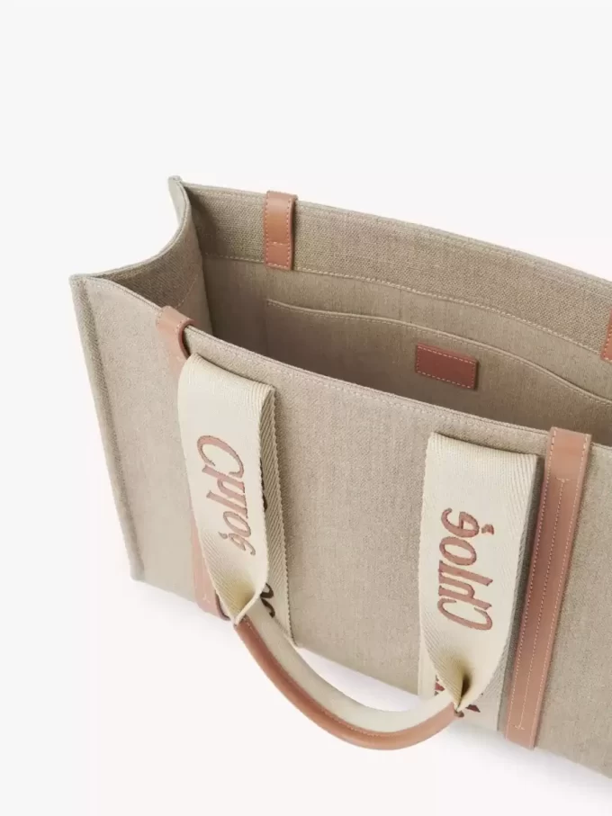 Bolso tote Woody en lino Bolso tote Woody en lino