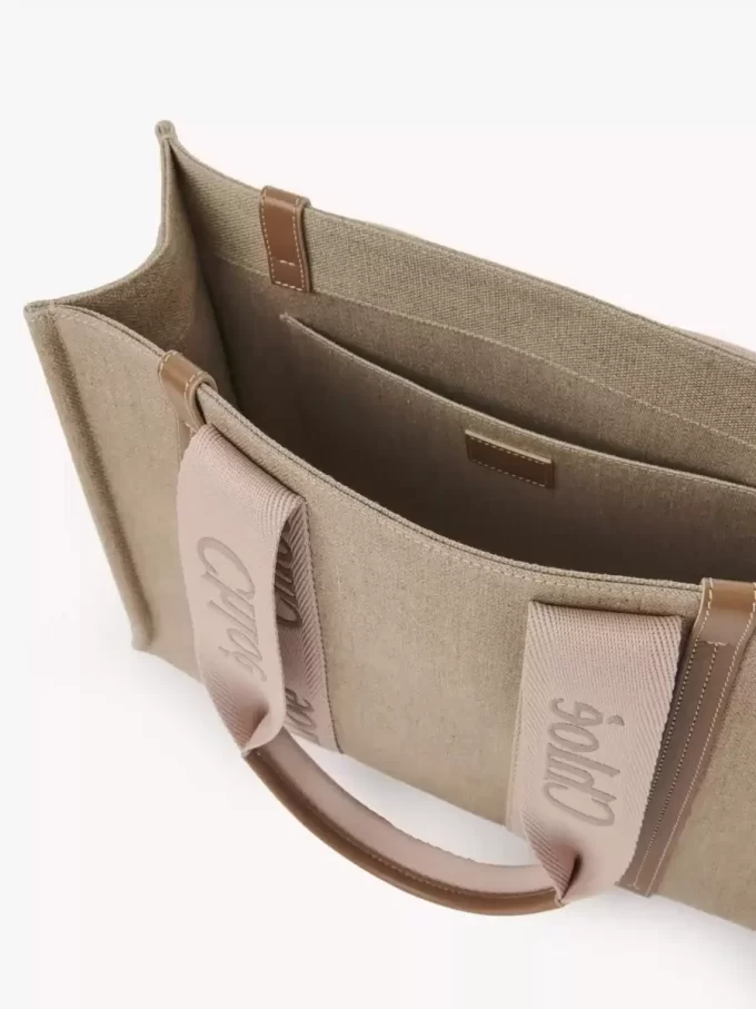 Bolso tote Woody en lino