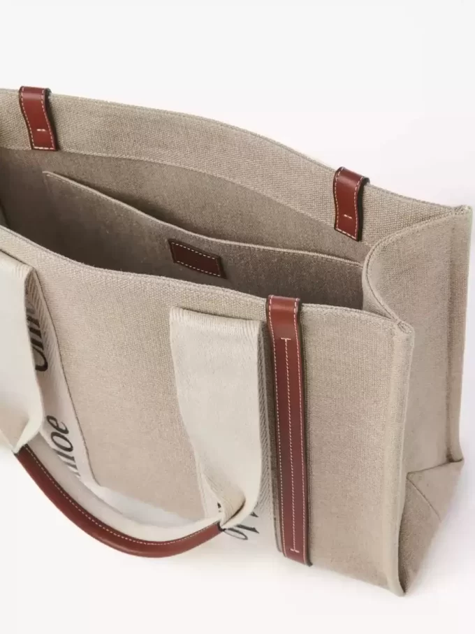 Bolso tote Woody en lino Bolso tote Woody en lino