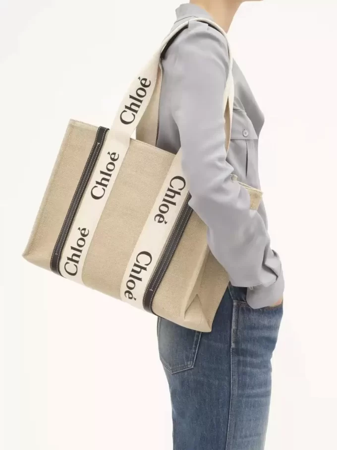 Bolso tote Woody en lino
