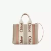 Bolso tote Woody pequeño en lino Bolso tote Woody pequeño en lino