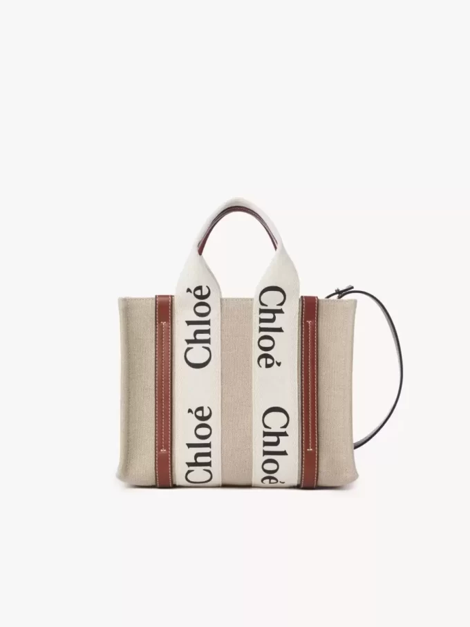 Bolso tote Woody pequeño en lino
