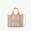 Bolso tote Woody pequeño en lino