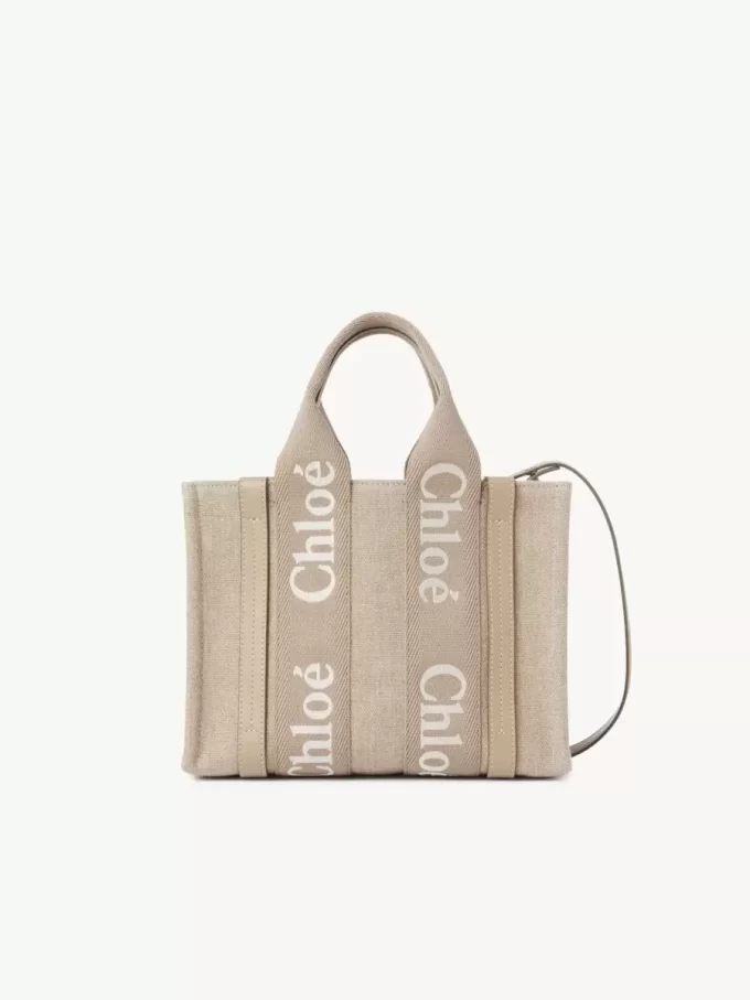 Bolso tote Woody pequeño en lino