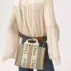 Bolso tote Woody pequeño en lino Bolso tote Woody pequeño en lino